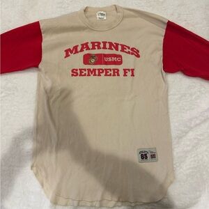 Vintage Marines Semper Fi USMC Raglan size L Army
